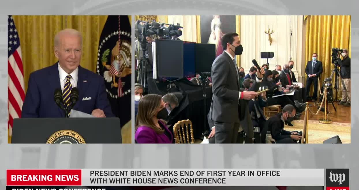 Ouch! AP Reporter Confronts Biden at Presser -- Biden Fumbles, Keeps Repeating "We've MadeProgress"