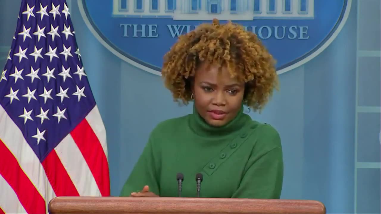 Proof that Karine Jean Pierre is the dumbest person in the Biden Administration.
