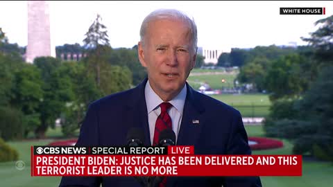 President Biden speaks after "successful counterterrorism operation"