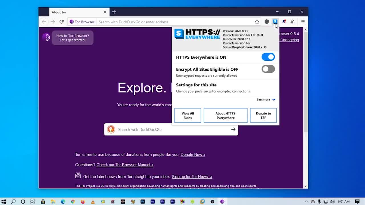 how to use TOR as your security browser