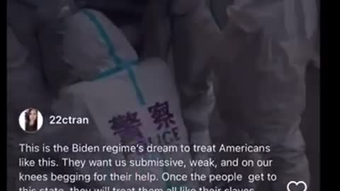 Chinese citizens wrapped in duct tape, also some fight back..