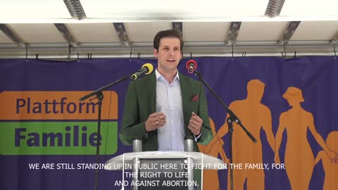 March for the Family Vienna - speech by Alexander Tschugguel