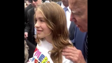 Creepy Joe Biden to a young girl: 'No serious guy till your 30'