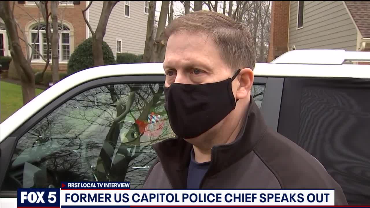 Former U.S. Capitol Police Chief speaks out following riot, resignation