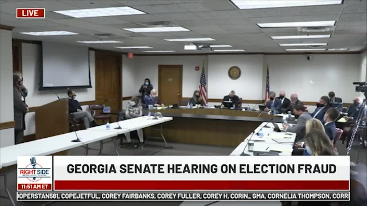 Question #2 to Georgia Election Board Members during GA Senate Oversight Hearing, 12/03/20