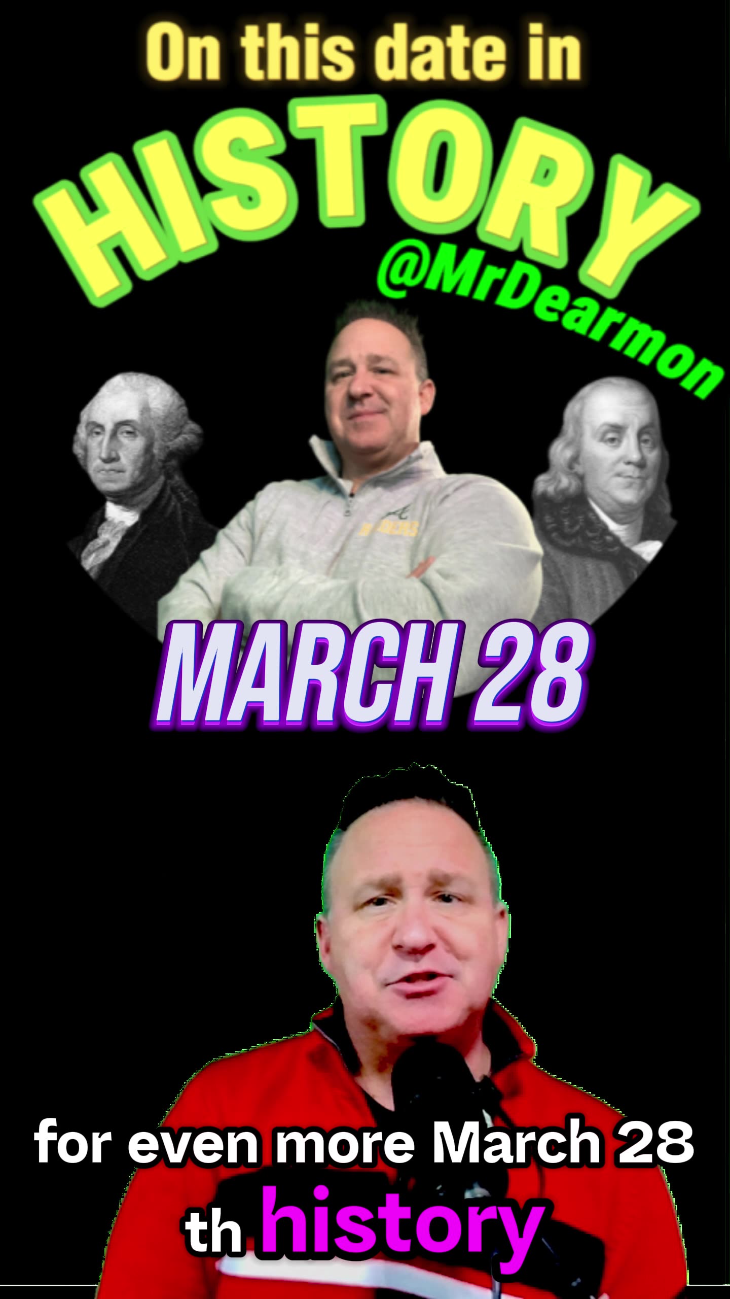 Historys Top 5 Events on March 28 Uncovered #historicalevents #historicalfacts #historymonth