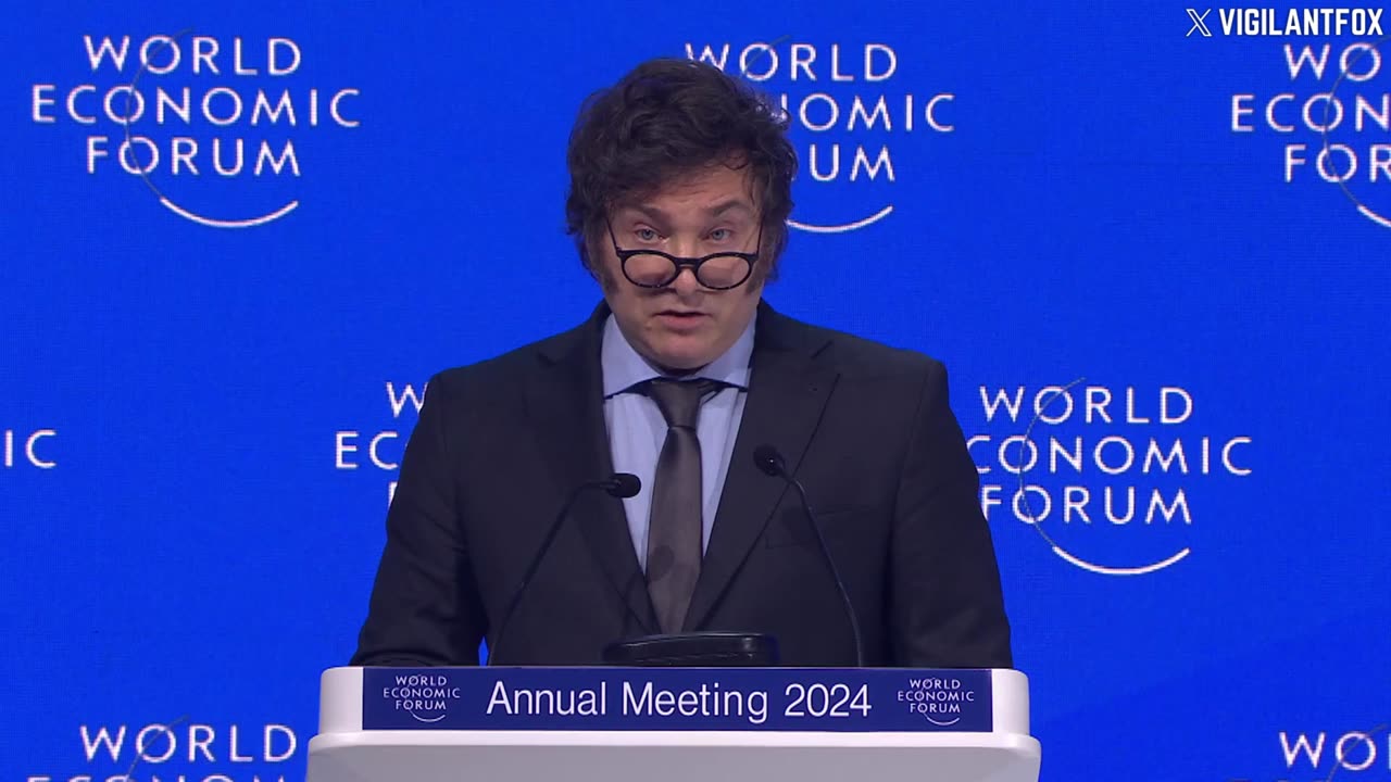 Argentina President Javier Milei Promotes Freedom at Davos 2024 (Full Speech)