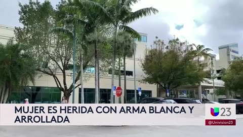 Mujer está en condición crítica tras ser apuñalada y atropellada en Fort Lauderdale