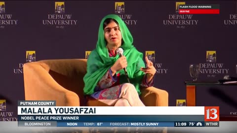 September 4, 2017 - WTHR Coverage of Malala Yousafzai at DePauw University