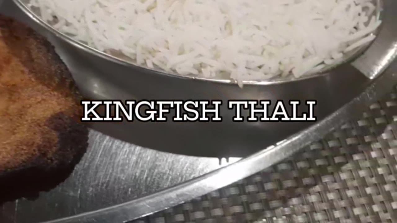 Goan food/Kingfish thali