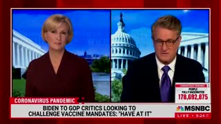 Joe Scarborough: "60, 70 percent of Americans support" Biden’s vax mandate.