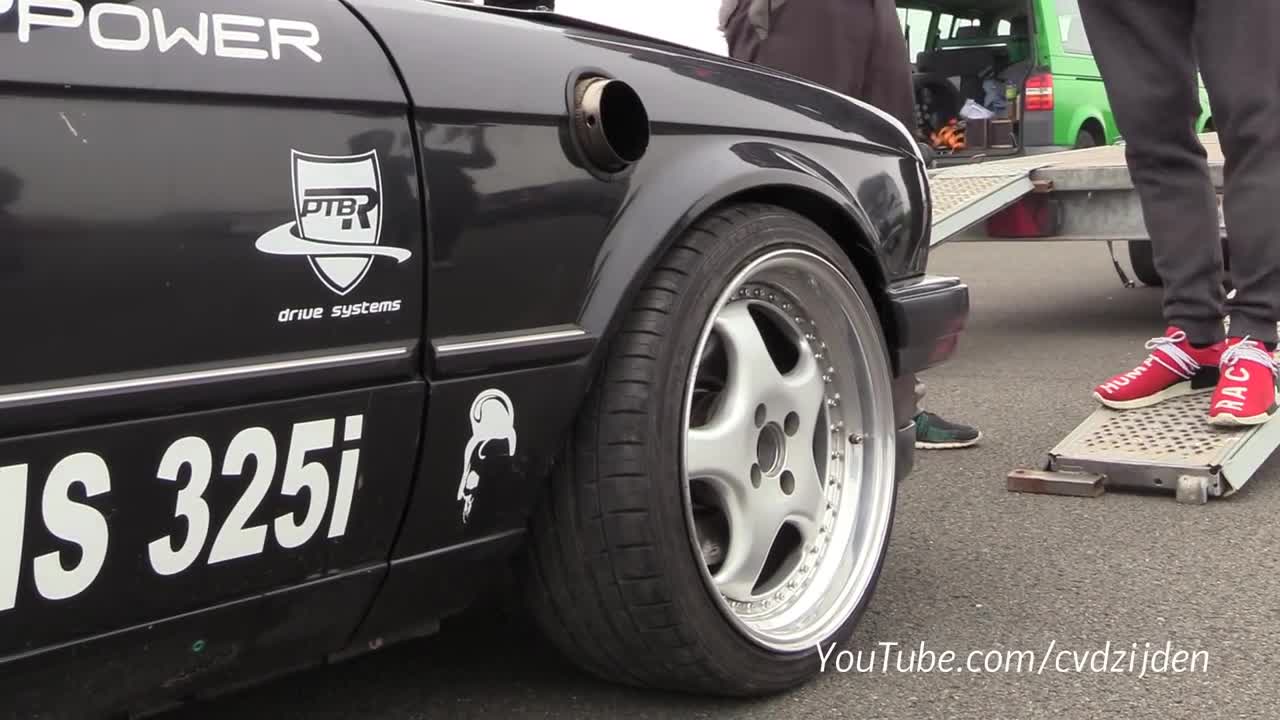 BMW 325i E30 Turbo vs Lamborghini Aventador LP700-4