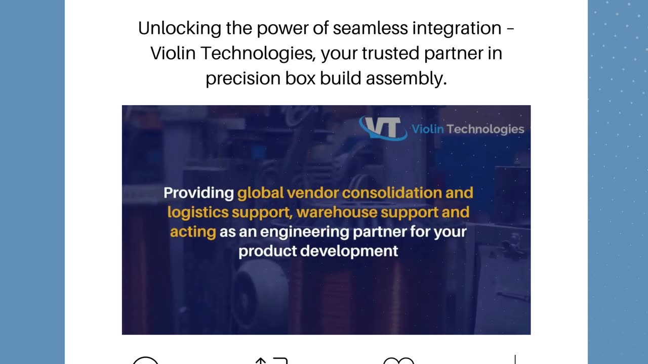 Discover excellence in precision box build assembly with Violin Technologies.