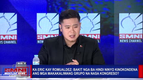 Bakit nga ba hindi ninyo kinokondena ang mga makakaliwang grupo na nasa Kongreso?