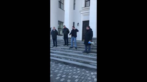 Цхинвали оппозиционные депутаты провели митинг - 26.02.2021 (Полное видео)