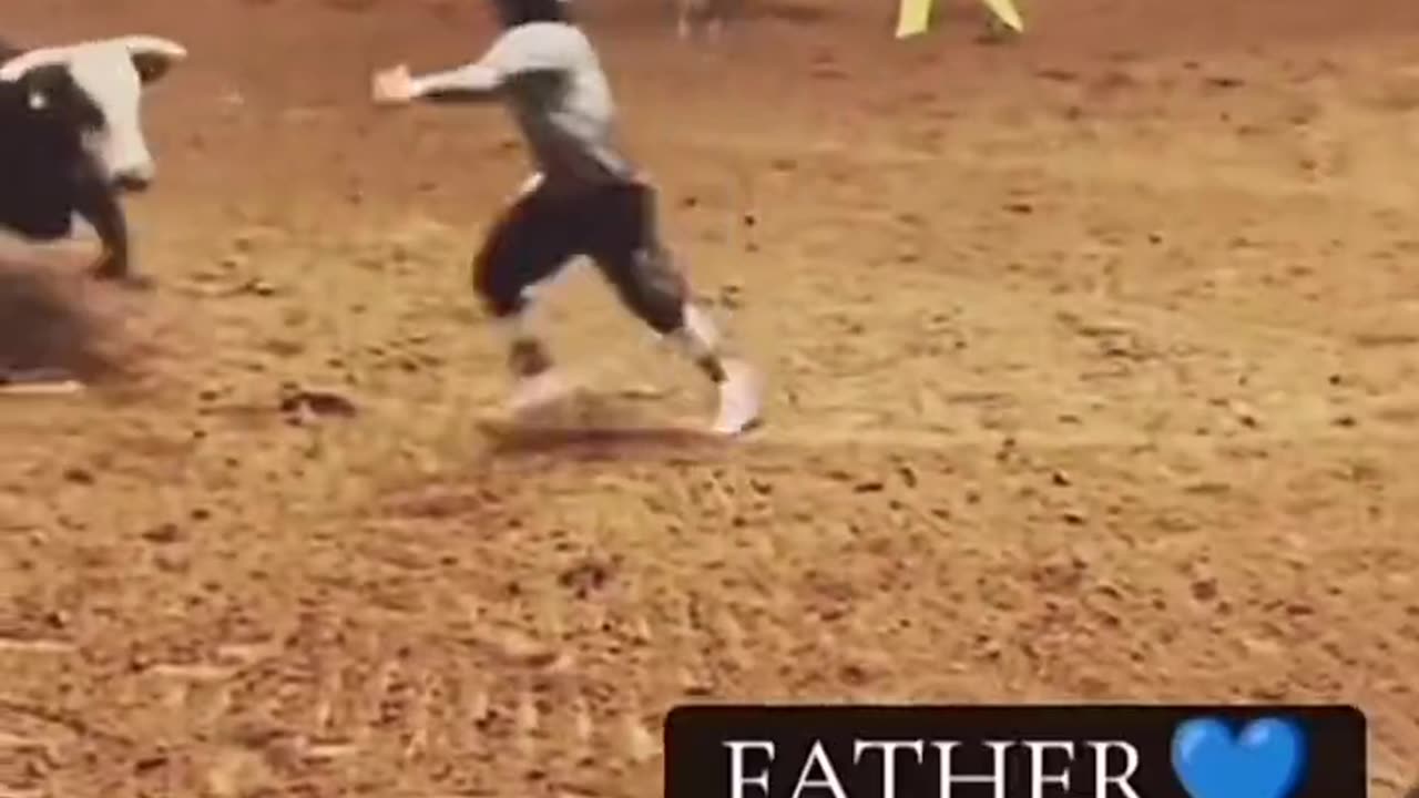 Father Dives On Son To Try And Save Him