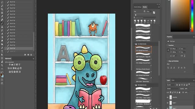 Coloring a bookworm...did I succeed?