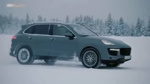 Porsche Cayenne Turbo S Acceleration on Snow
