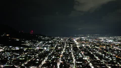 Lightning at dusk