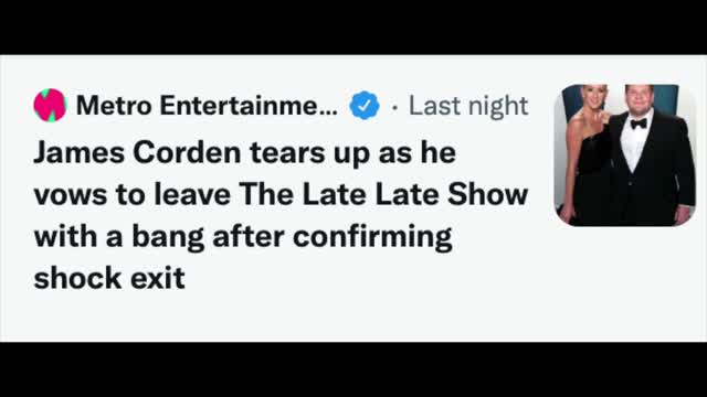 Jimmy Down - Corden Quits! (comedian Jimmy K-von breaks the news)
