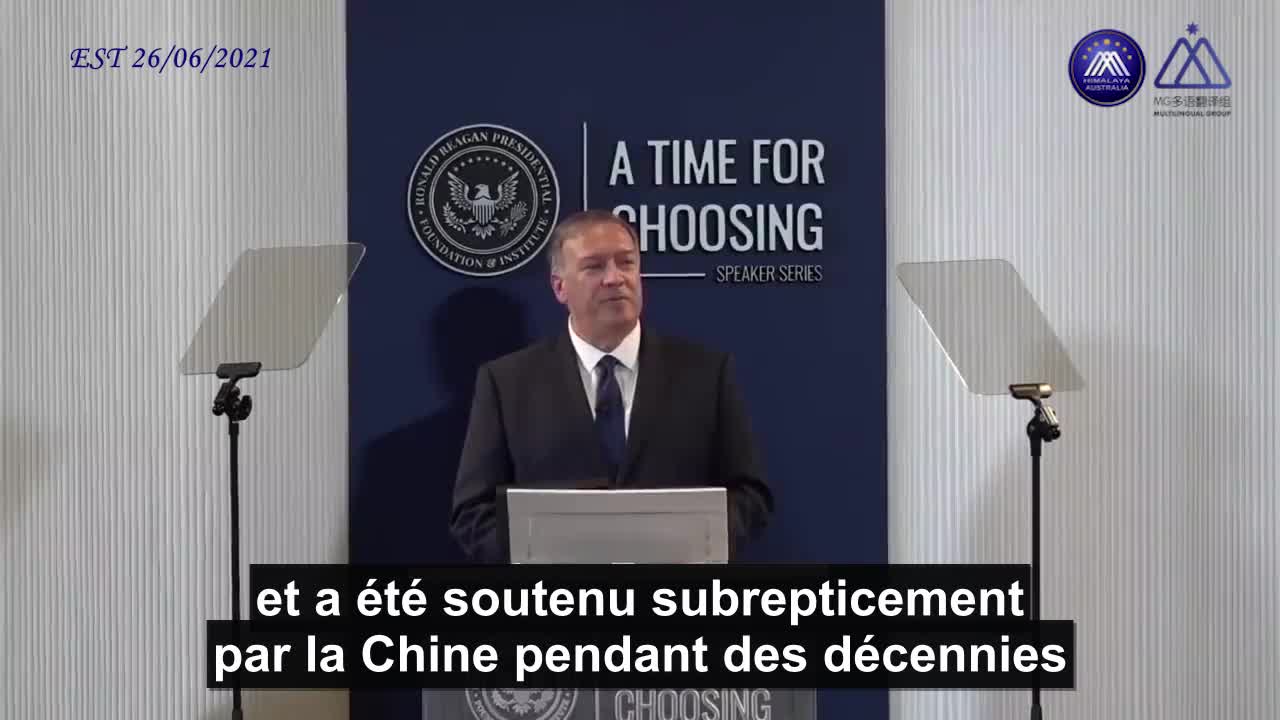 Pompeo : Nous devons renforcer nos alliances partout dans le monde pour repousser la Chine