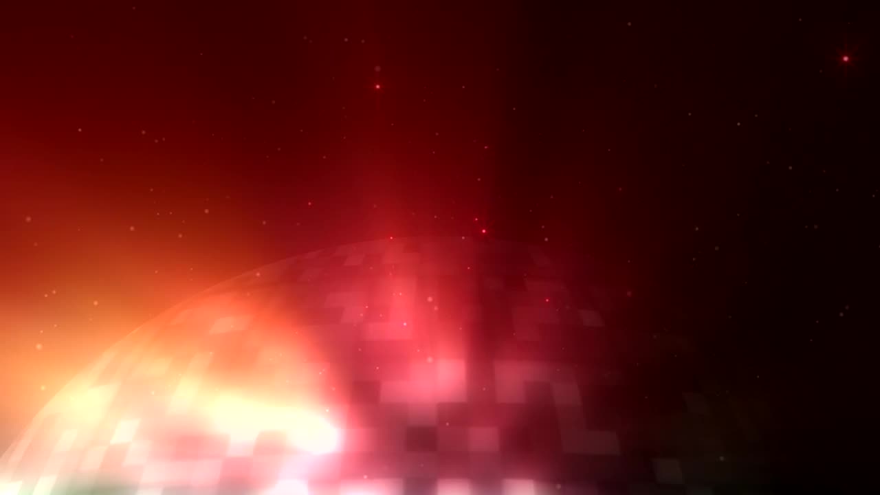 Logo intro with spinning shiny disco ball