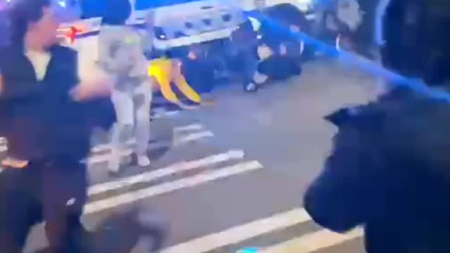 Cop Runs Over Protesters