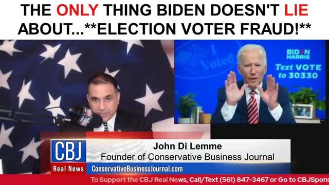 Joe Biden and what he DID Not LIE ABOUT!! **Voter Fraud**!!! :)