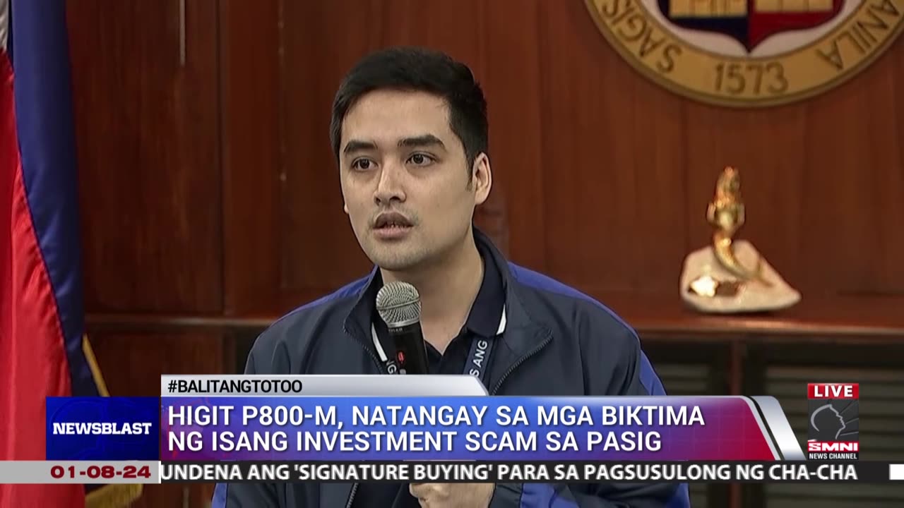 Higit P800-M, natangay sa mga biktima ng investment scam sa Pasig