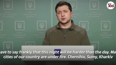 Ukraine's President has warned that tonight will be the "hardest night" for his country