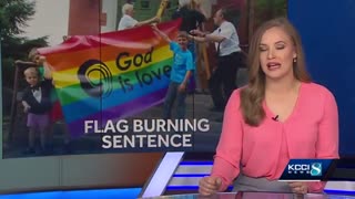 Iowa man who sets LGBT flag on fire sentenced to 16 years in jail