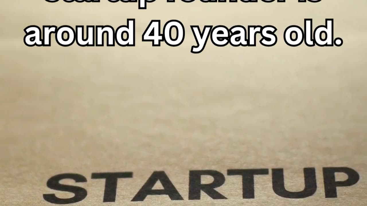 You might be surprised! The prime age for a successful entrepreneur? Roughly 40. 📈 #BehindTheStartup