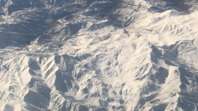Flying over the snow