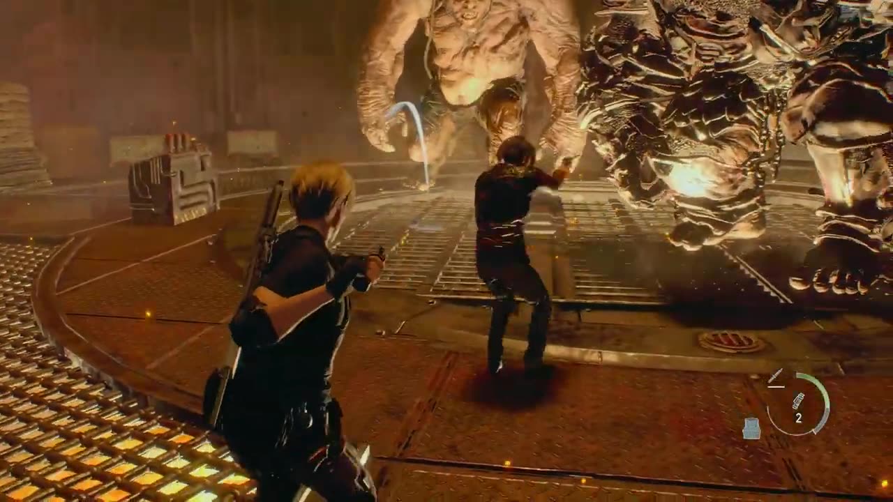 Resident Evil 4 Remake Two Giant Boss Fight, Astuce Gameplay Combat de Boss des Deux Géant Re4