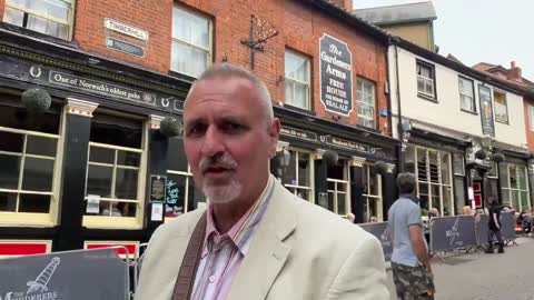 Murderers Pub' in Norwich, England, health apartheid in action.