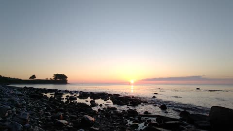 Sunrise at Rockland Breakwater