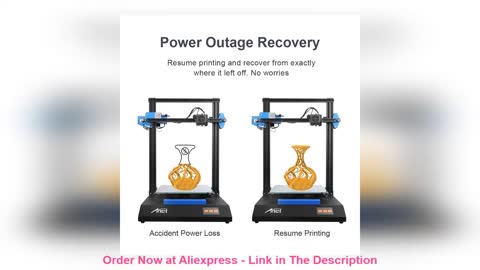 ☘️ Anet All Metal Large 3D Printer ET5X ET5 ET5Pro Auto Bed Leveling Dual Z Axis Motors Resume