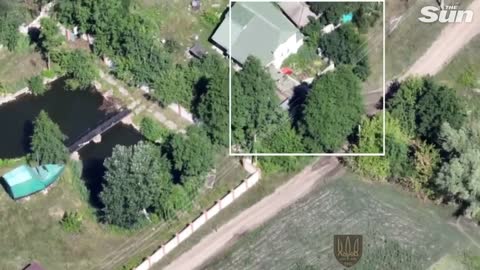 Russian tank hiding in stronghold destroyed by Ukrainian missile strikes