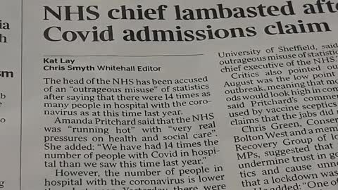 UK | Double Jabbed are Flooding Hospitals and ICU Across the Country