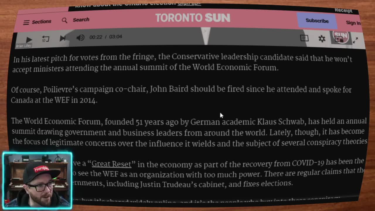 CLYDE DO SOMETHING: Pierre Poilievre Will Ban The World Economic Forum from His Government