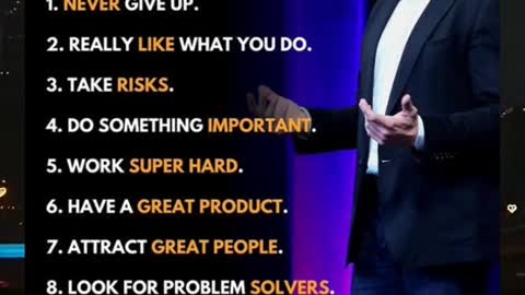 Rules For Success buy Elon musk