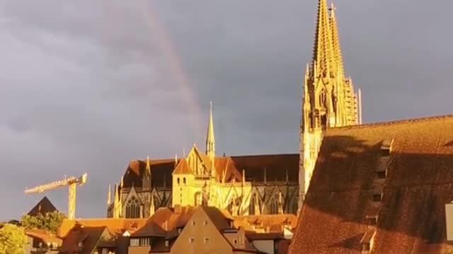 a little magic above Regensburg ✨🌈