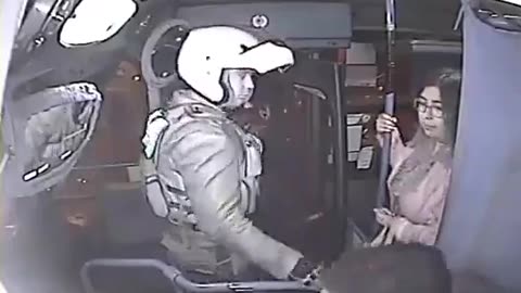 Guy attempts to steal a woman's purse on the bus and fails miserably