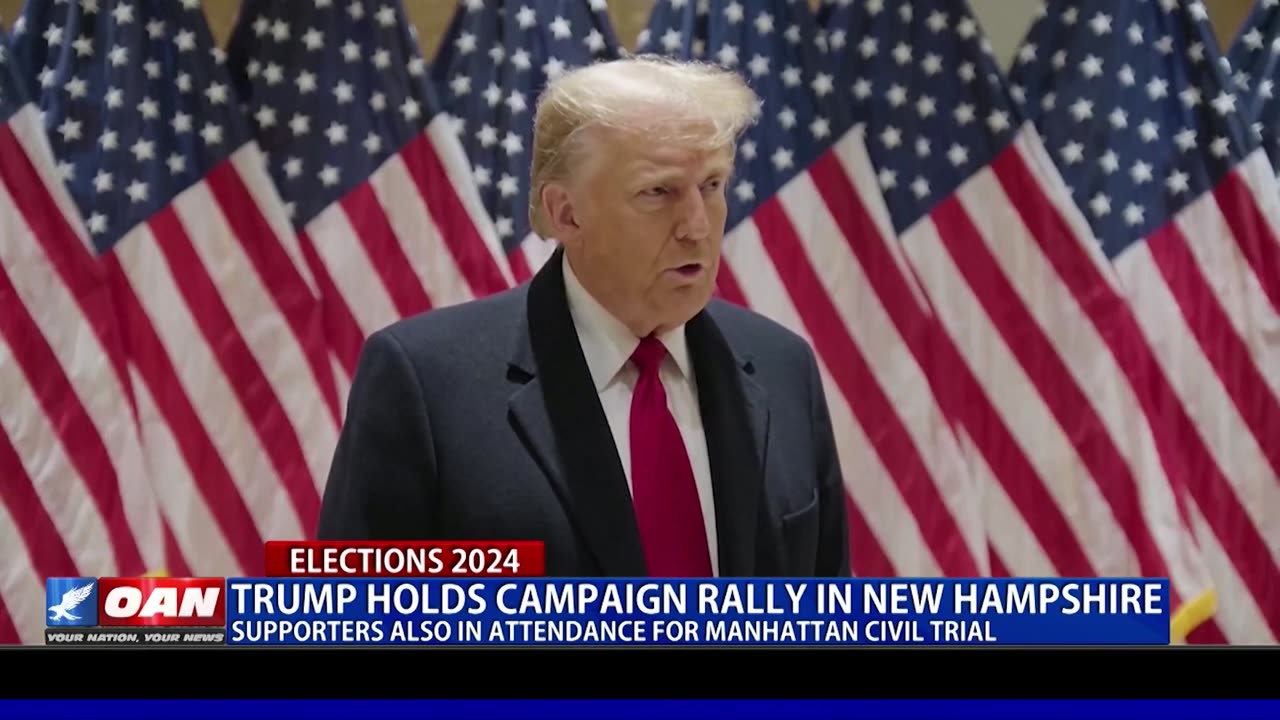 Trump Holds Campaign Rally In New Hampshire Supporters