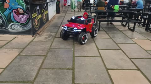 Children car drive