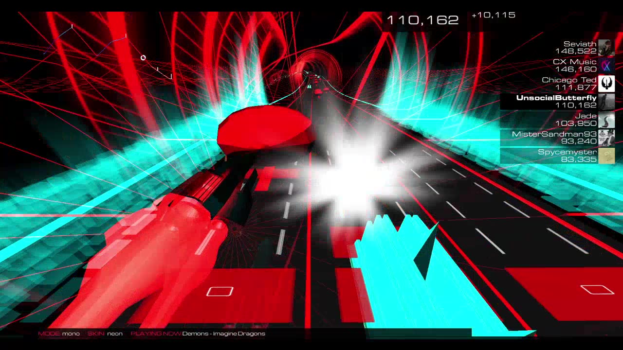 Audiosurf 2 "Demons", by Imagine Dragons