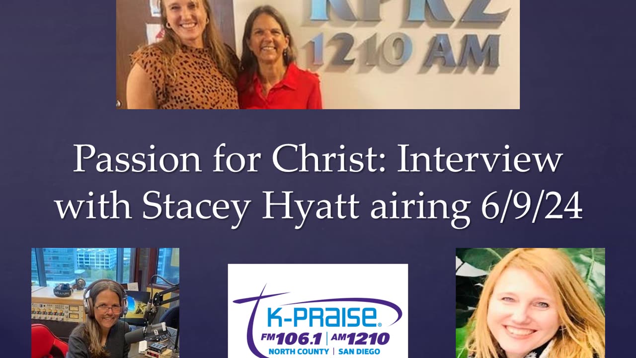 Passion for Christ Radio Show with Stacey Hyatt: Interview of Wendy Scott