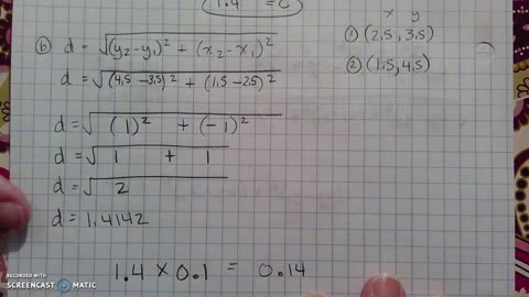 Gr 8 - Ch 5 - Lesson 7 - PART 2 - Distance on the Coordinate Plane