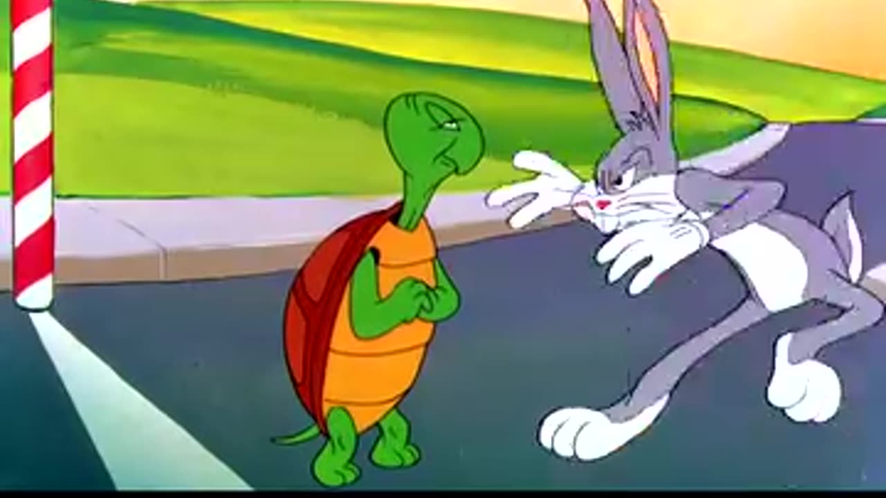 Funny Rabbit and tortoise race. Viral Short video.