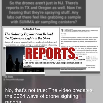 Fact Check: Video Does NOT Show Drones Over US In 2024